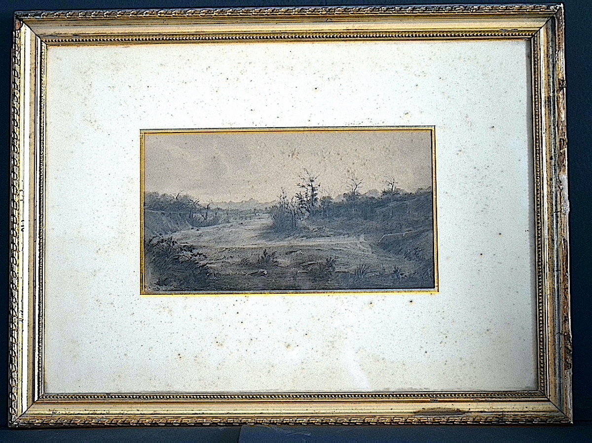 Pierre Piquet Drawing Around Avignon 19th Century Rt1336