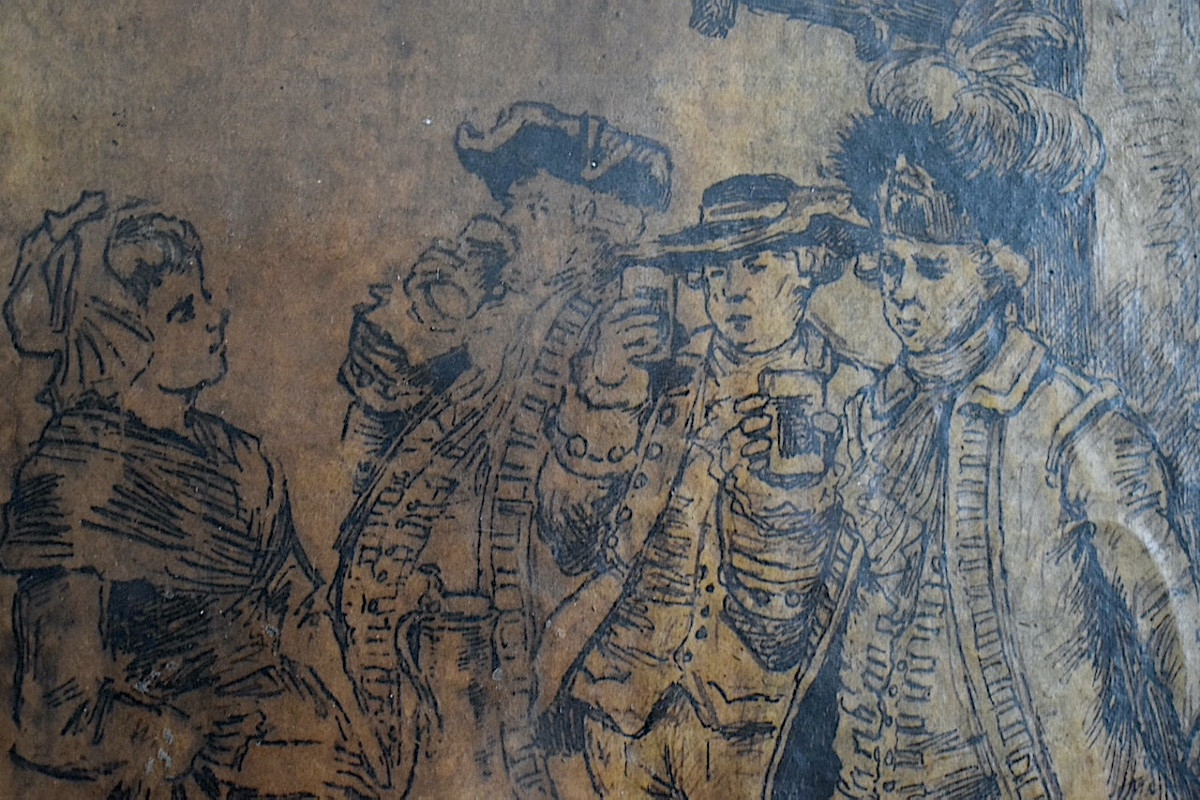 Charles Henri Pille 19th Century Pen Drawing Flight Of Louis XVI To Varennes? Rt1338-photo-4