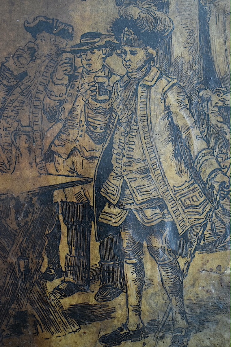 Charles Henri Pille 19th Century Pen Drawing Flight Of Louis XVI To Varennes? Rt1338-photo-1
