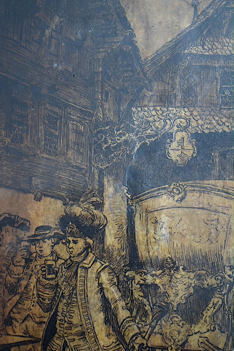 Charles Henri Pille 19th Century Pen Drawing Flight Of Louis XVI To Varennes? Rt1338-photo-4