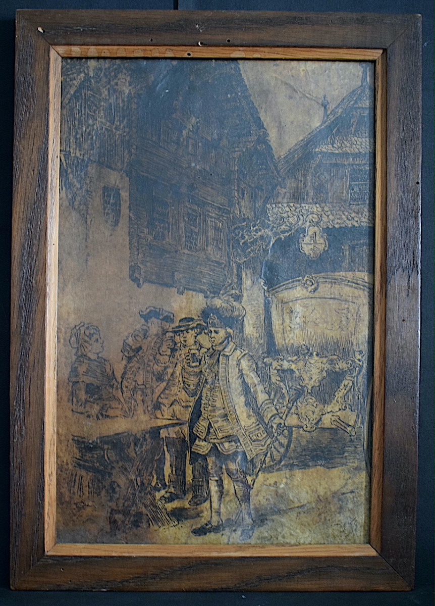 Charles Henri Pille 19th Century Pen Drawing Flight Of Louis XVI To Varennes? Rt1338-photo-8