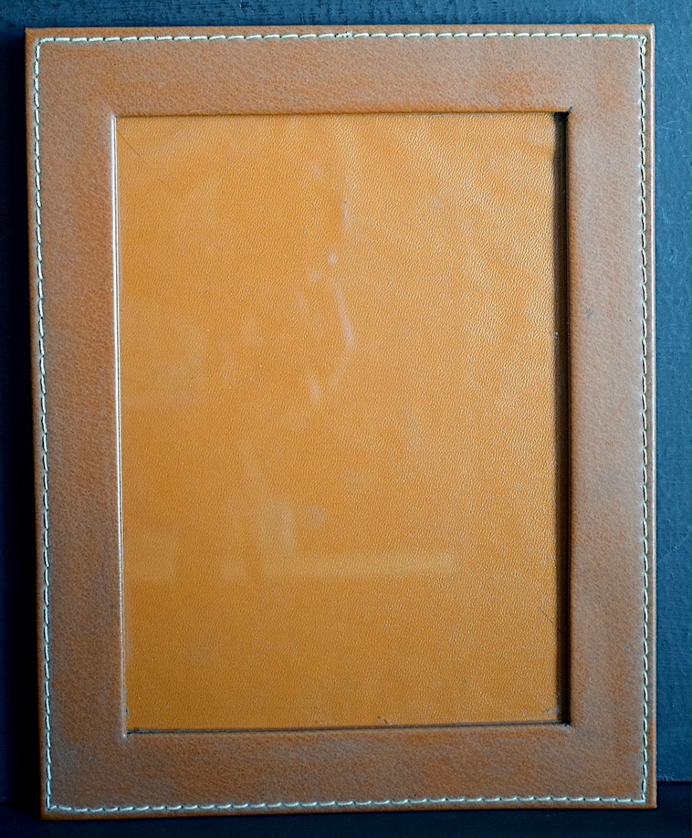 Pair Of 50s Leather Photo Frames For Standard 15 X 20 Cm Photo Frames Ref C1227-photo-2