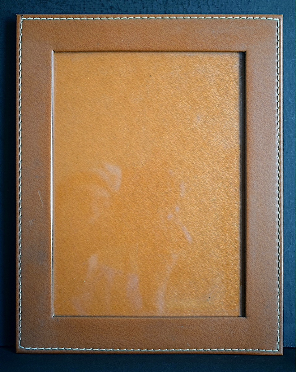 Pair Of 50s Leather Photo Frames For Standard 15 X 20 Cm Photo Frames Ref C1227-photo-3
