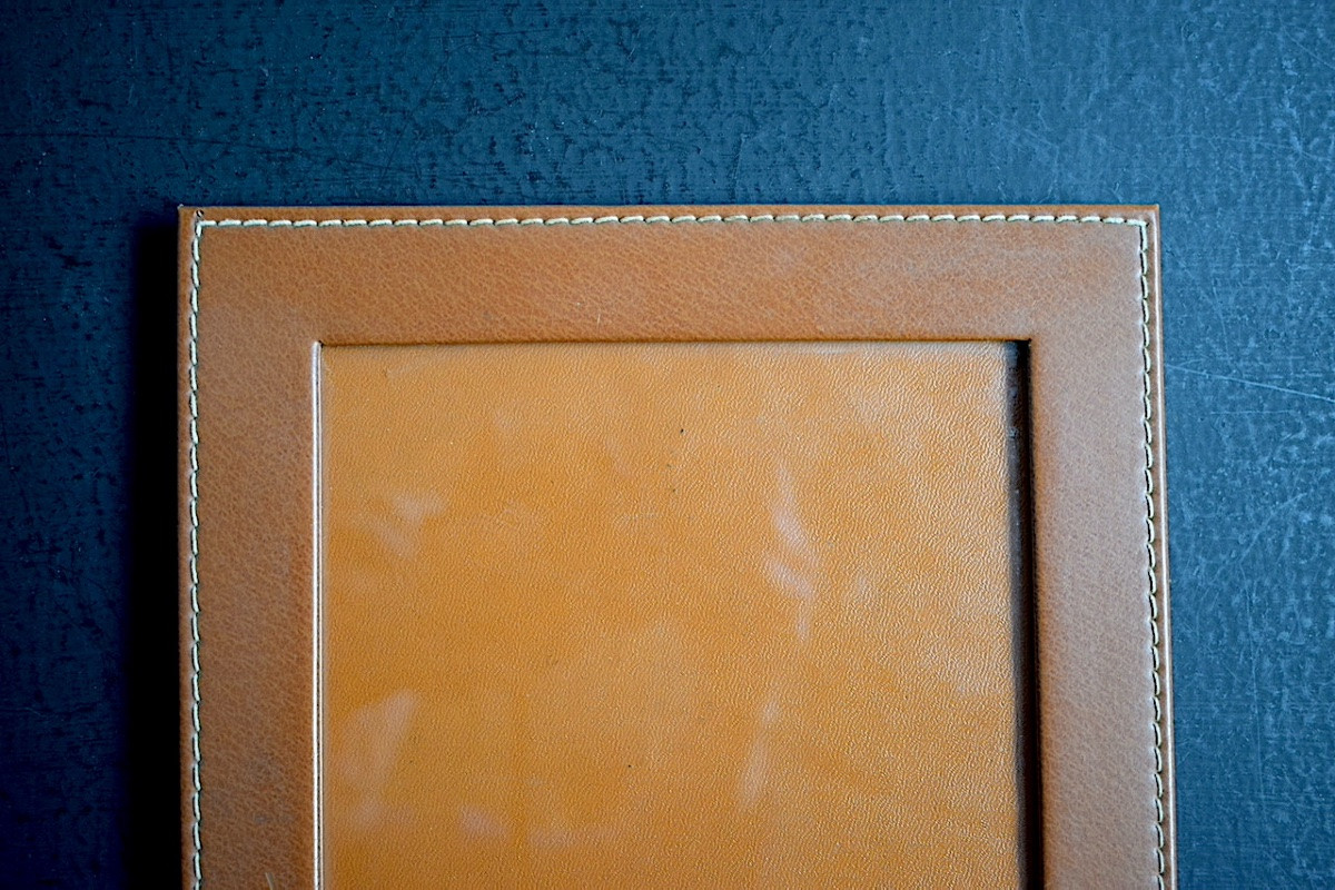 Pair Of 50s Leather Photo Frames For Standard 15 X 20 Cm Photo Frames Ref C1227-photo-3