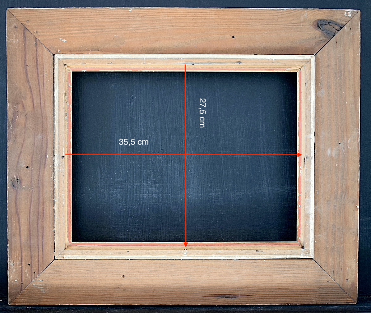CADRE  Montparnasse doré Feuillure 35 x 27 cm format 5F FRAME Ref C1230-photo-2