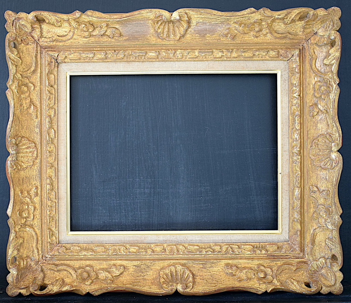 CADRE  Montparnasse doré Feuillure 35 x 27 cm format 5F FRAME Ref C1231-photo-5