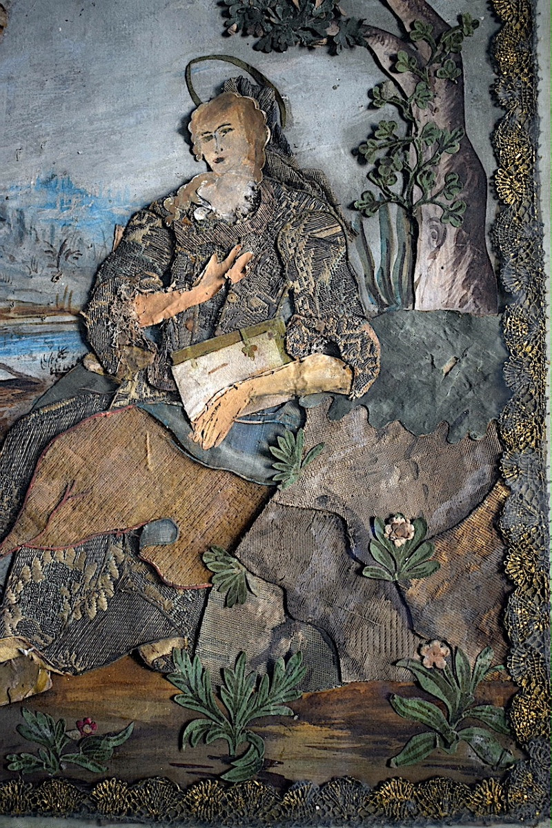 Ex-voto XVII XVIII Th Century Collages Angels Christ Virgin Central Europe Rt1359-photo-6