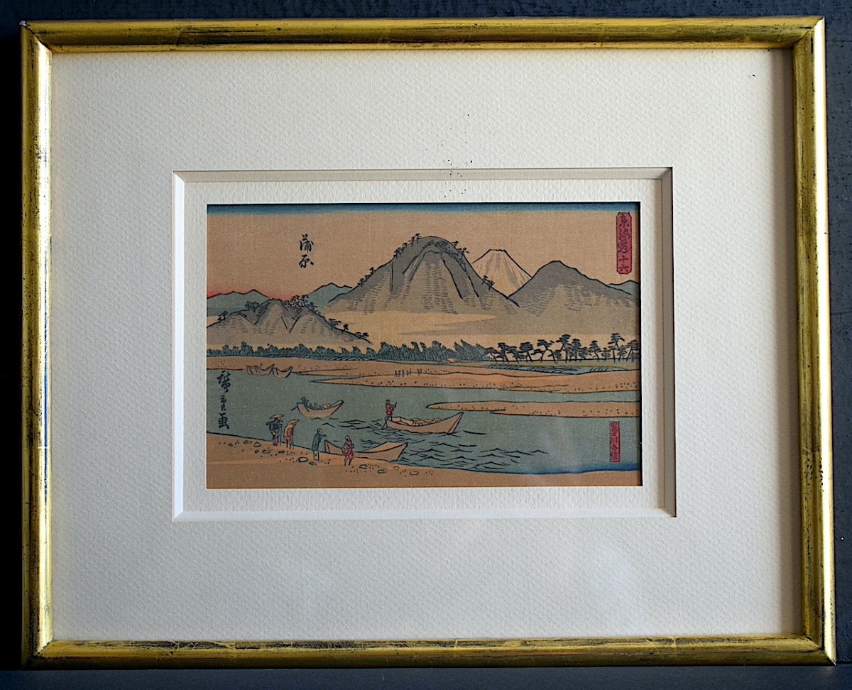  Hiroshige Eight Japanese Prints 19th Century Rt1364-photo-2