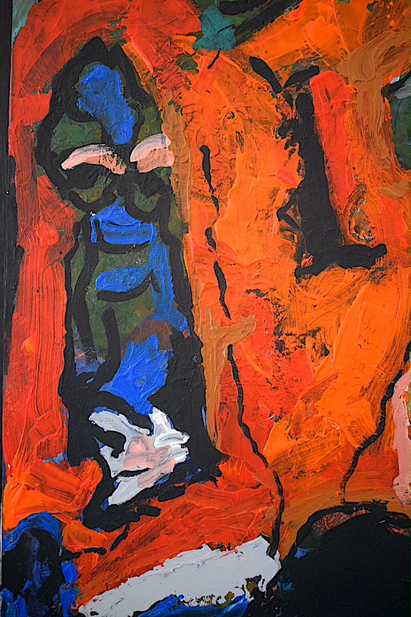Expressionist Singular Art Masks Modern Art 20th Century Rt1365-photo-2