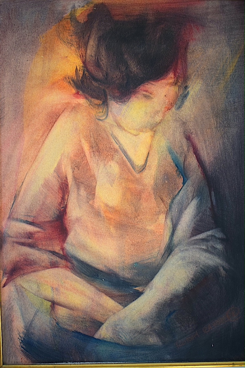 ROBERT RAYNE signé étude de personnage féminin femme XX ème siècle RT1366-photo-2