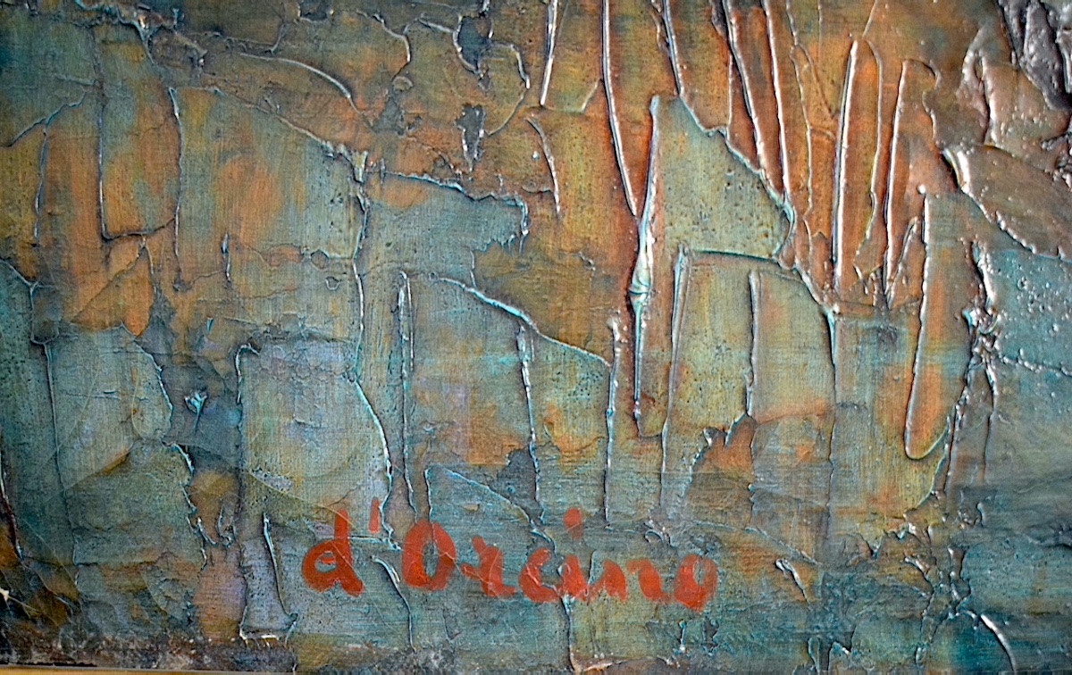 D'ORCINO TOUSSAINT AMBROGIANI peintre Corse Camargue taureaux  XX ème siècle RT1375-photo-3