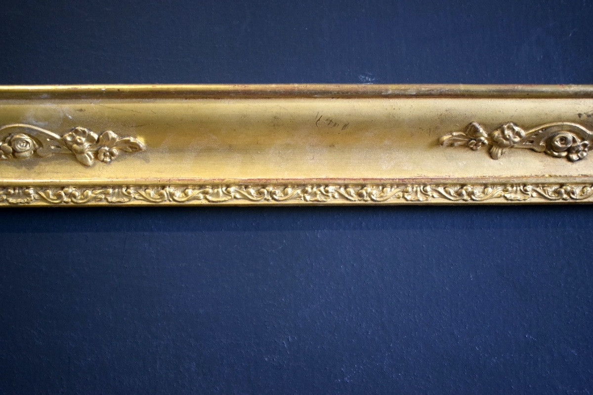 CADRE XIX ème doré à l'or Feuillure 38 x 29,5 cm FRAME Ref C1233-photo-4