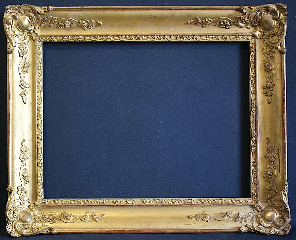 CADRE XIX ème doré à l'or Feuillure 38 x 29,5 cm FRAME Ref C1233