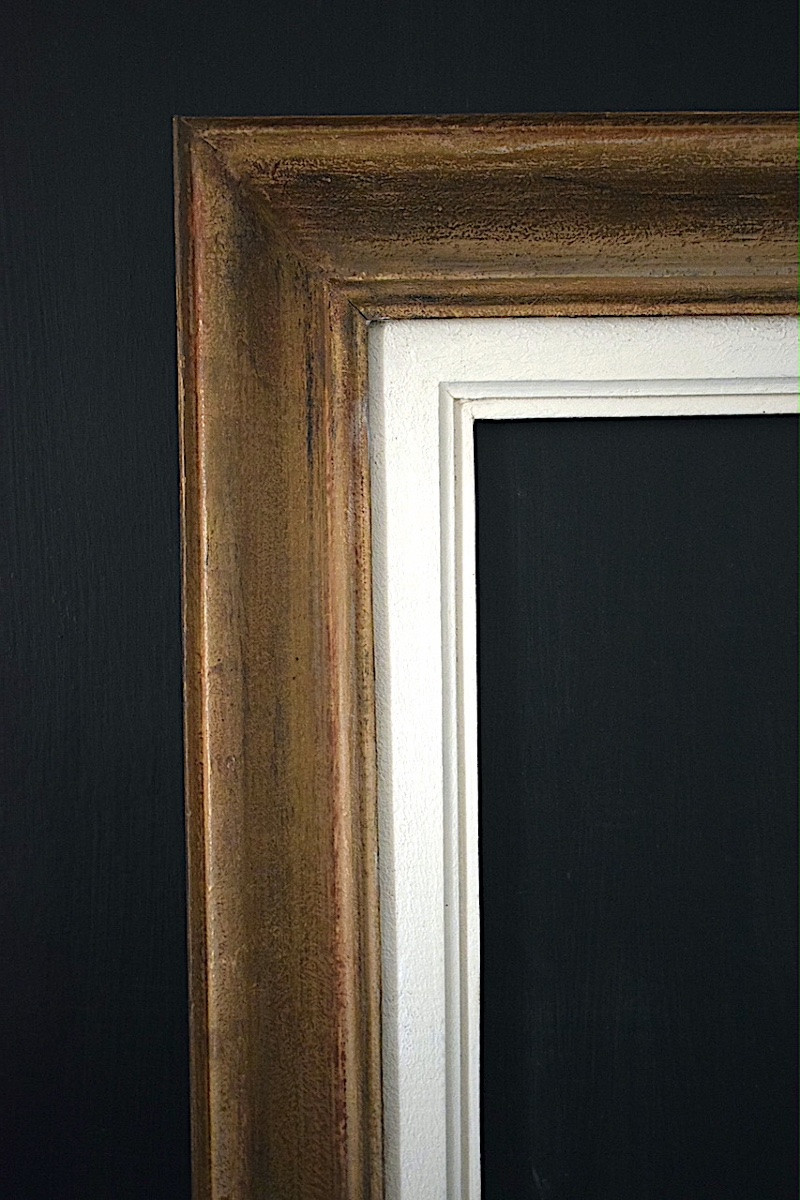 CADRE  années 1950 bois Feuillure 65 x 50 cm format pour tableaux 15P FRAME Ref 1238-photo-3