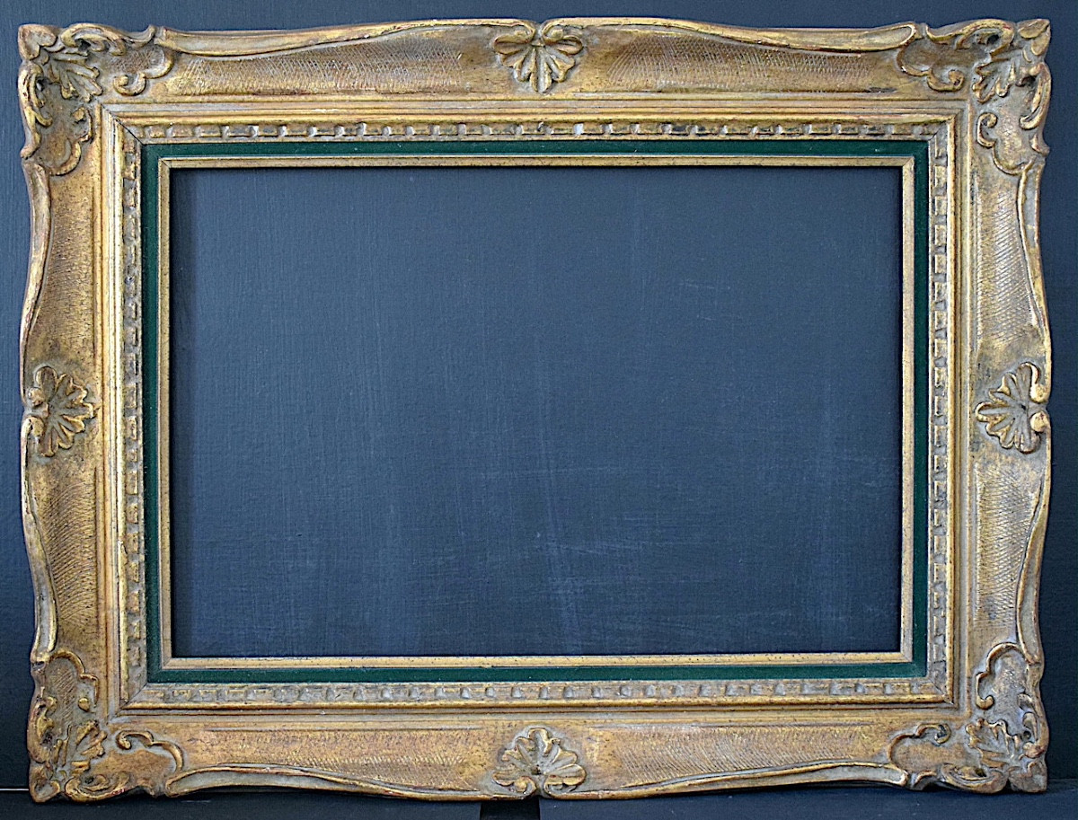 CADRE Montparnasse  Doré Feuillure : 53,7 x 36,7 cm format proche de 10P  FRAME Ref C1241 