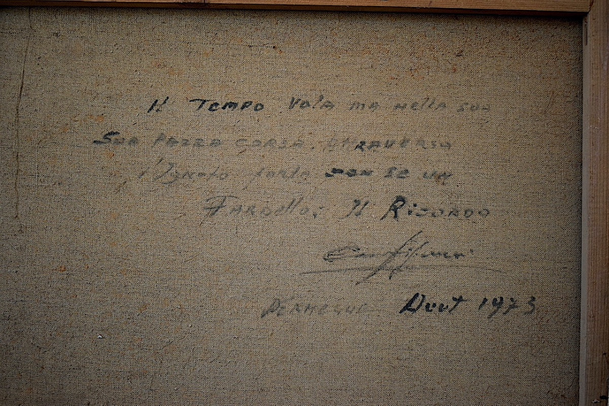 Paysage de campagne  Italie  Provence impressionniste signé à identifier XX ème siècle RT1380-photo-4