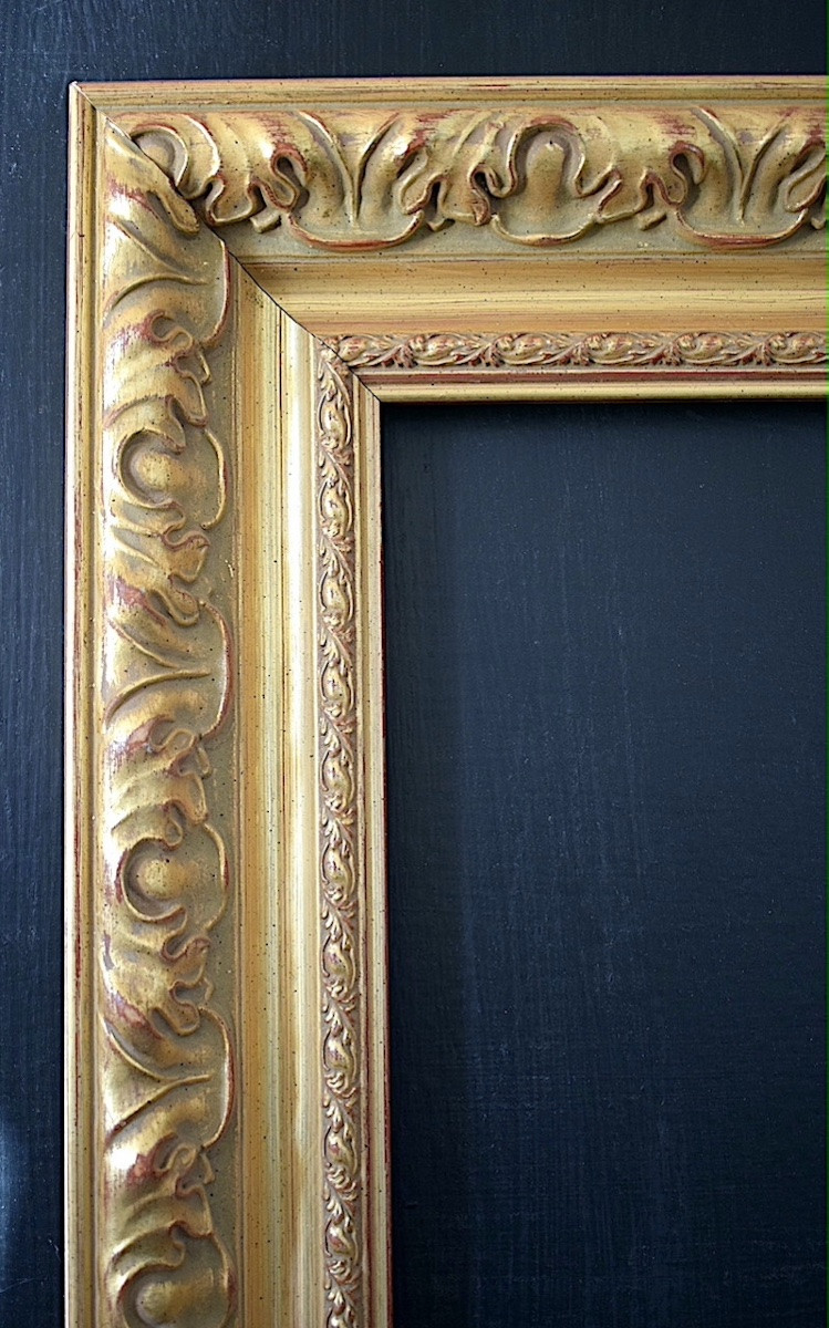 CADRE Doré XX ème siècle  Feuillure 46 x 33 cm format pour tableau 8P FRAME Ref C1242-photo-3