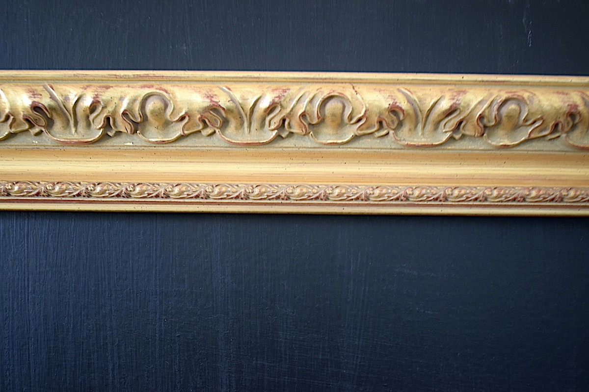 CADRE Doré XX ème siècle  Feuillure 46 x 33 cm format pour tableau 8P FRAME Ref C1242-photo-4