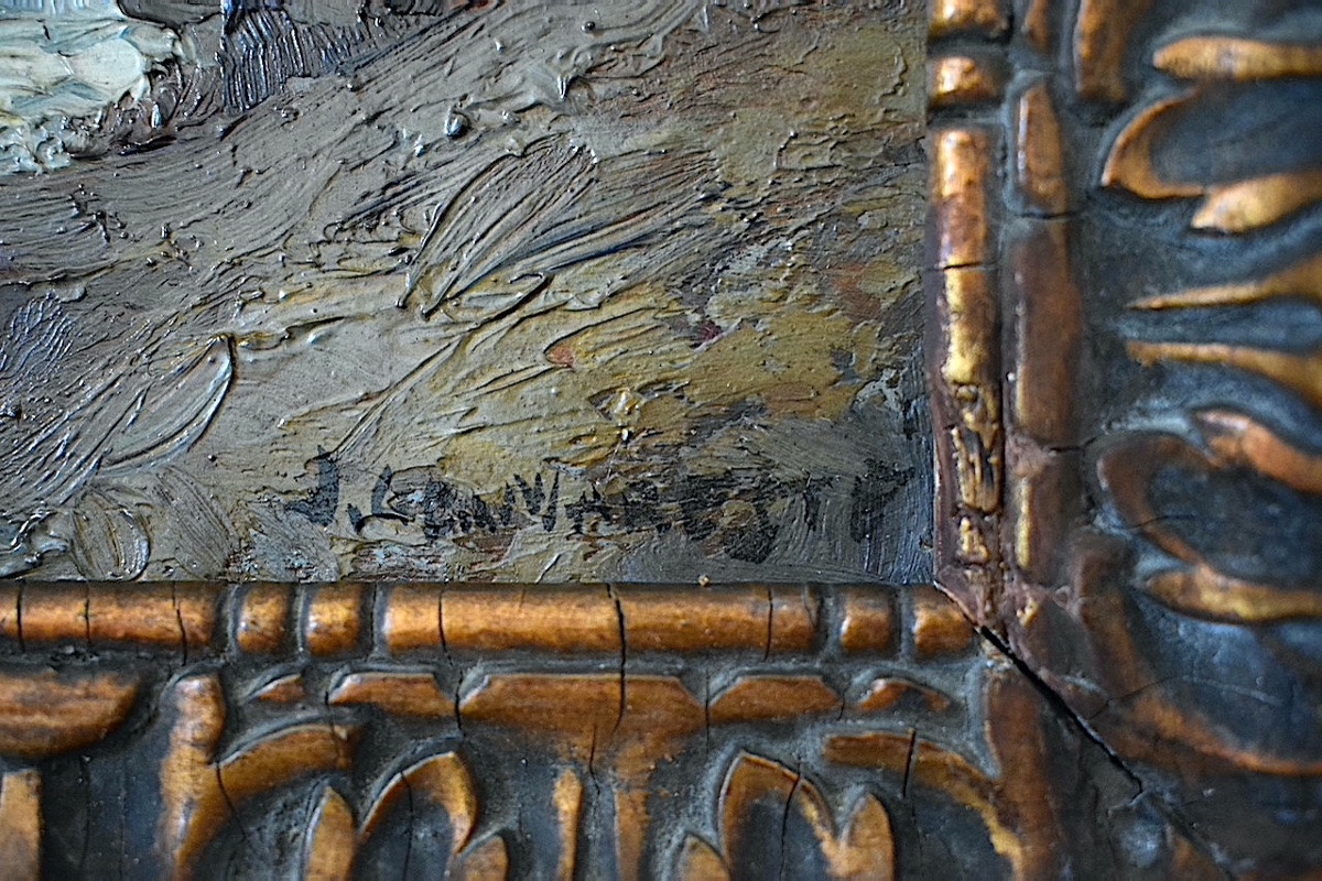 MAREST&Eacute; Georges Jules dit G&eacute;o marine plage vagues post impressionniste RT1384-photo-3