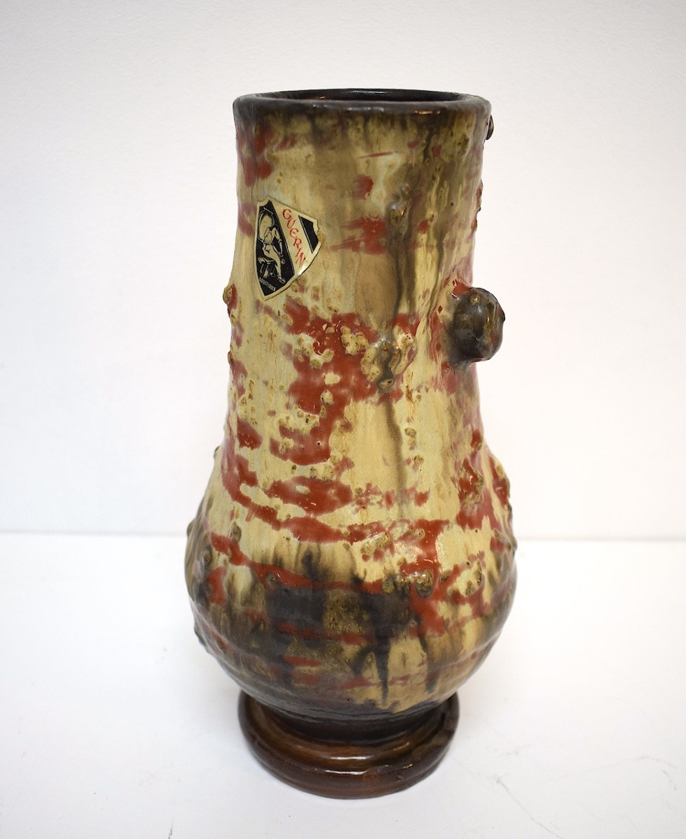 Roger Guerin Art Nouveau Art Deco Vase In Belgian Glazed Stoneware, Belgium, Ref1160-photo-2