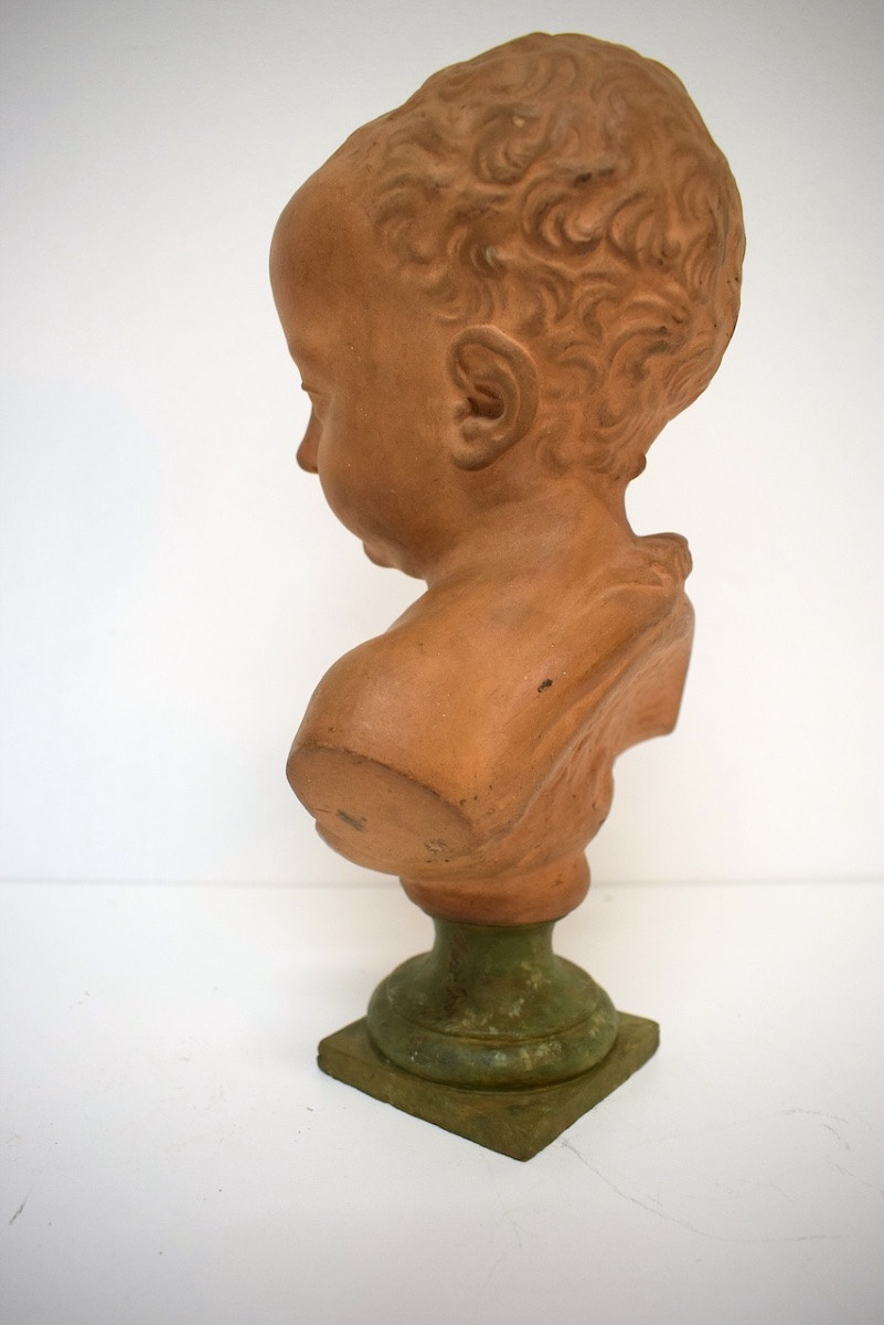 Buste enfant terre cuite d'après Germain Pilon portrait présumé de Henri IV Louvre ref1162-photo-2