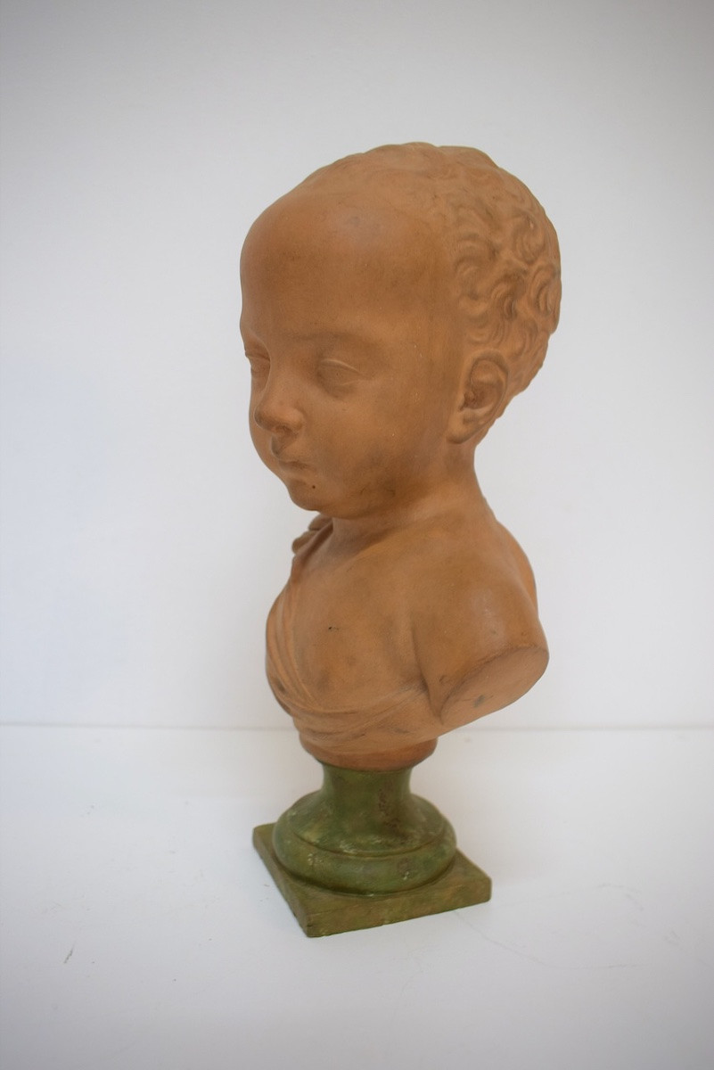 Buste enfant terre cuite d'après Germain Pilon portrait présumé de Henri IV Louvre ref1162-photo-3