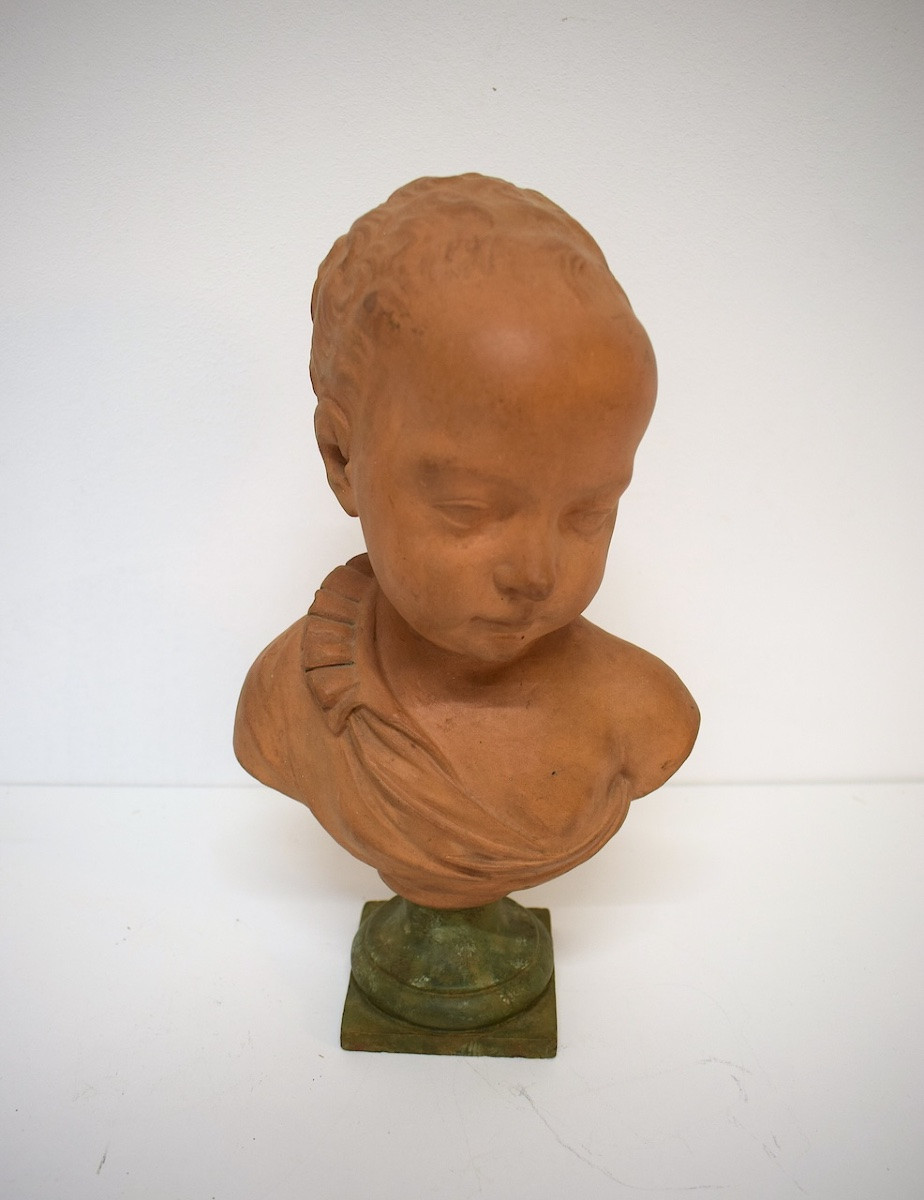 Buste enfant terre cuite d'après Germain Pilon portrait présumé de Henri IV Louvre ref1162-photo-4