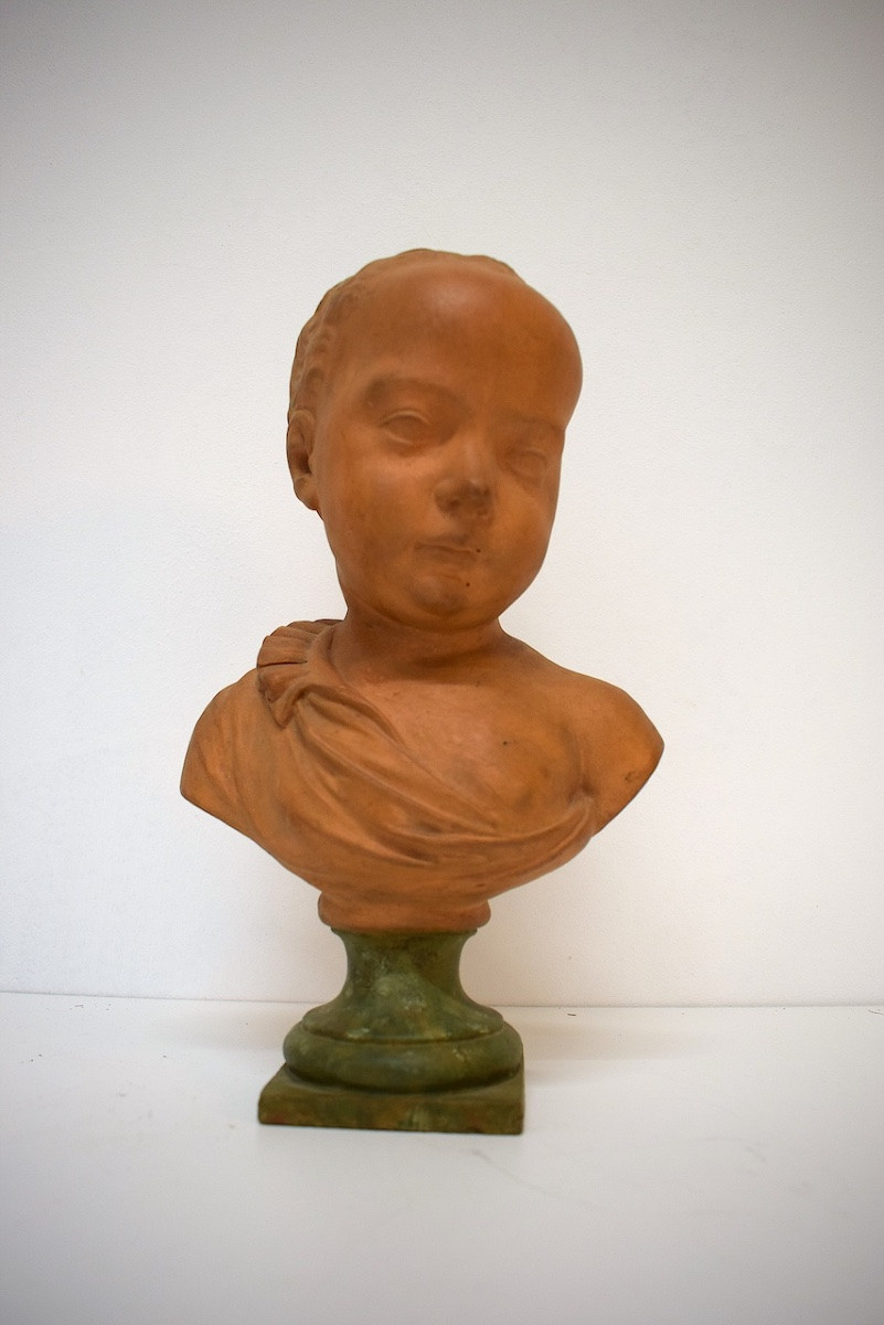 Buste enfant terre cuite d'après Germain Pilon portrait présumé de Henri IV Louvre ref1162-photo-5