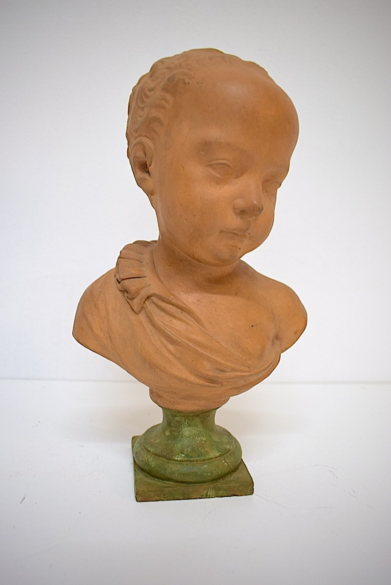 Buste enfant terre cuite d'après Germain Pilon portrait présumé de Henri IV Louvre ref1162-photo-7