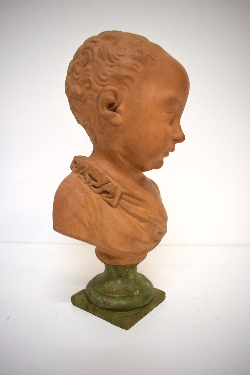 Buste enfant terre cuite d'après Germain Pilon portrait présumé de Henri IV Louvre ref1162-photo-8
