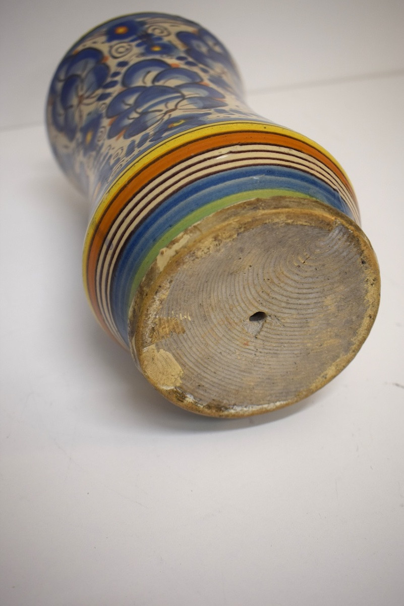 Albarello In Majolica From Montelupo Ceramic Pharmacy Pot XVIIth Ref1168 -photo-4