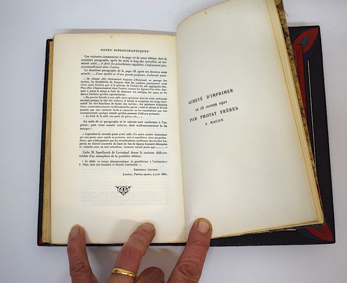 Reliure d'art CHAMPIN le roman de la momie  Th Gauthier édition limitée Lardanchet 1921 ref1181-photo-7