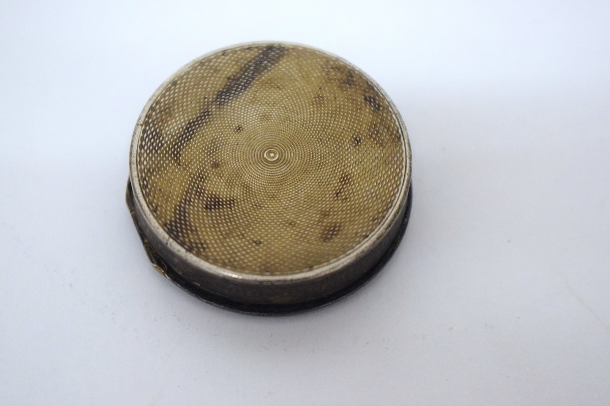  boite argent massif guilloché paysage émaillé  miniature St COROT ref118-photo-1