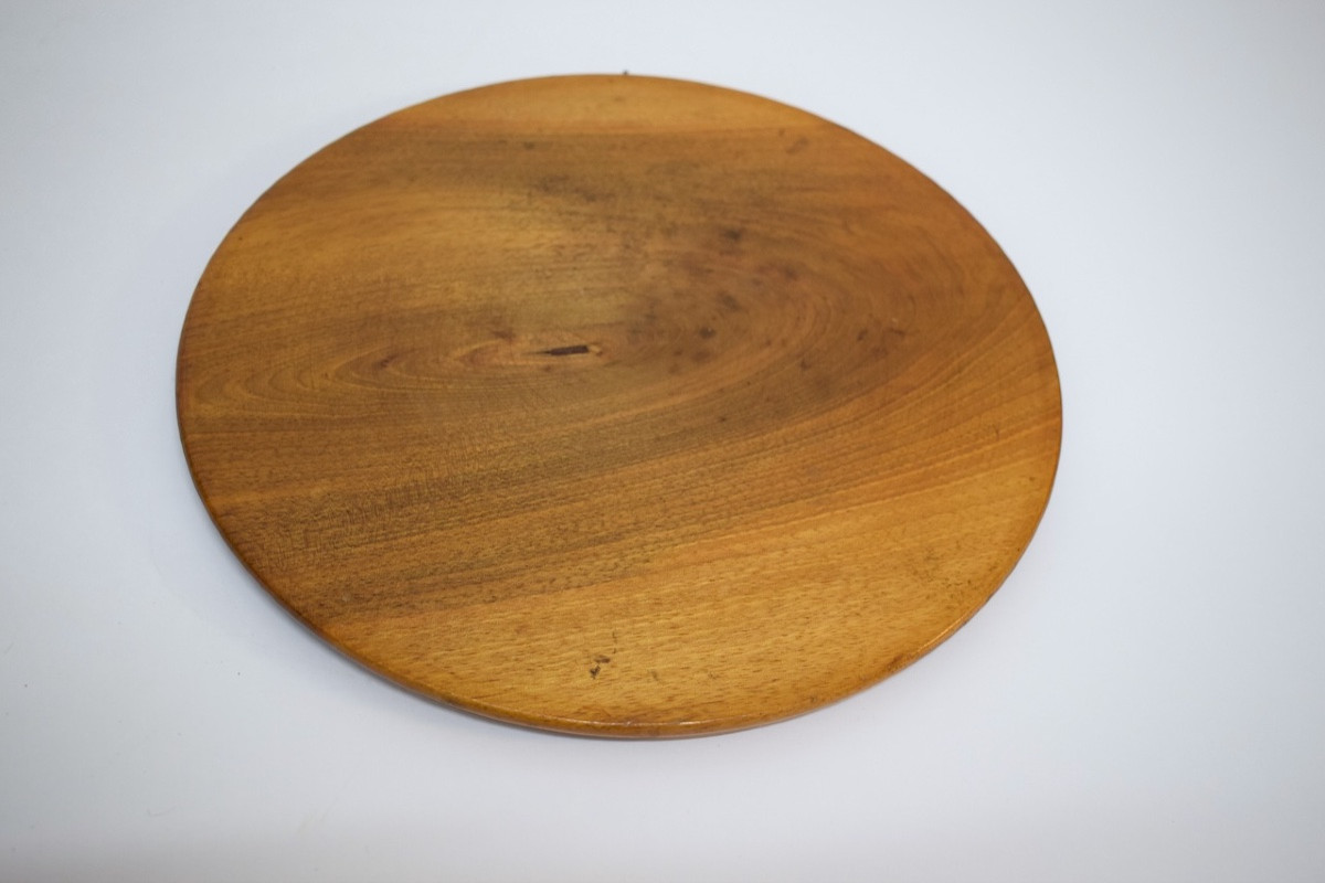 Folk Art Round Alcove Mirror Wood And Mercury 18th-19th Century Ref1189 -photo-3