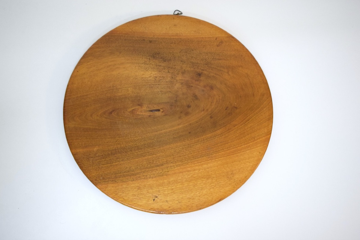 Folk Art Round Alcove Mirror Wood And Mercury 18th-19th Century Ref1189 -photo-4