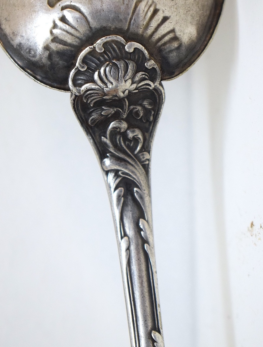 Christofle Ancien Couverts à salade en métal argenté  XIX ème siècle ref1193-photo-2