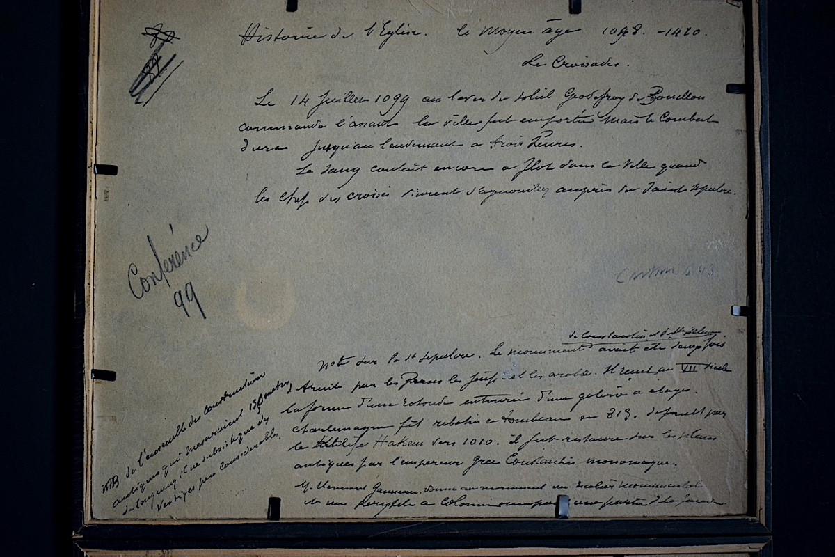 Paire Gouaches moyen âge croisades croisés histoire de l'église XX ème siècle RT1390-photo-8
