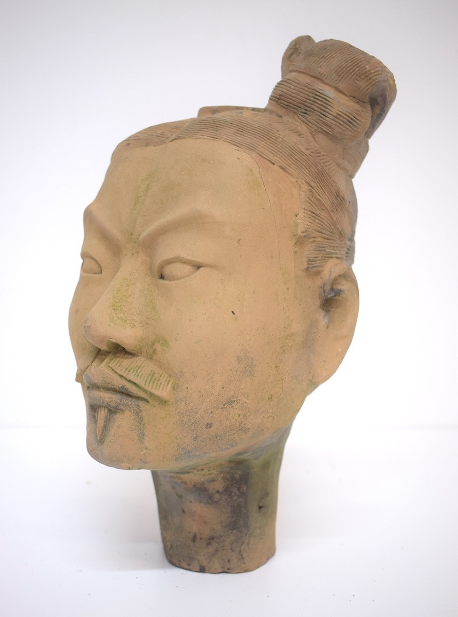 Terracotta Head Of A Chinese XIan Warrior, 20th Century, Ref1208  -photo-3