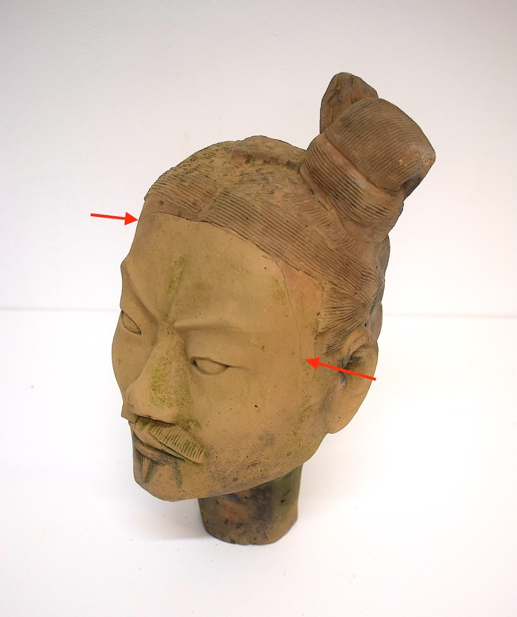 Terracotta Head Of A Chinese XIan Warrior, 20th Century, Ref1208  -photo-4