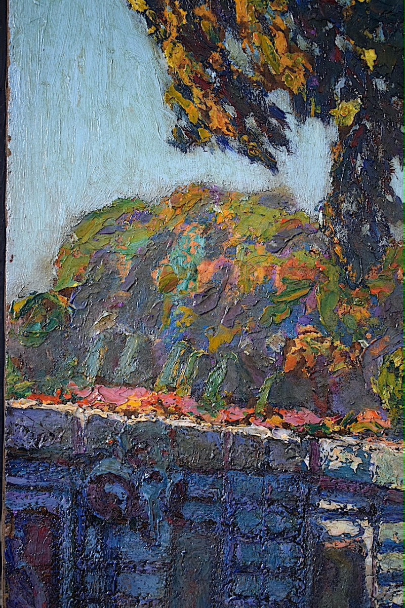 André Delacroix Versailles The Baths Of Diane 1927 Impressionist Rt1404-photo-1