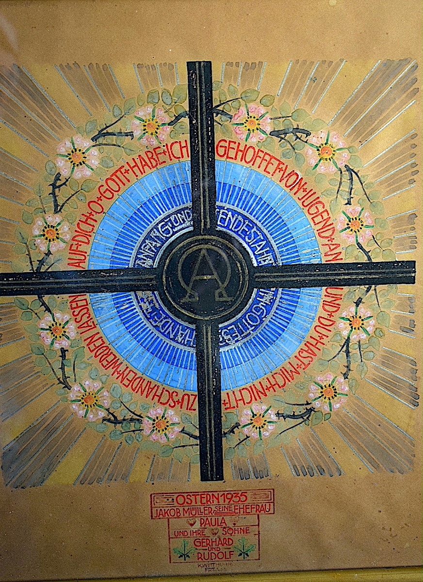 According To Paul Wallot, A Religious Stained Glass Project For Easter 1935 By Karl Wittkuhn, Germany Rt1411-photo-2