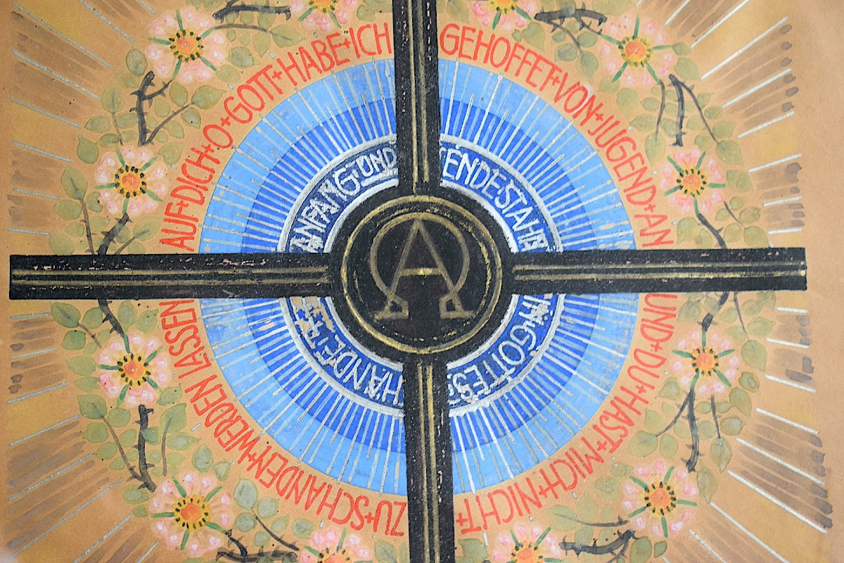 According To Paul Wallot, A Religious Stained Glass Project For Easter 1935 By Karl Wittkuhn, Germany Rt1411-photo-2