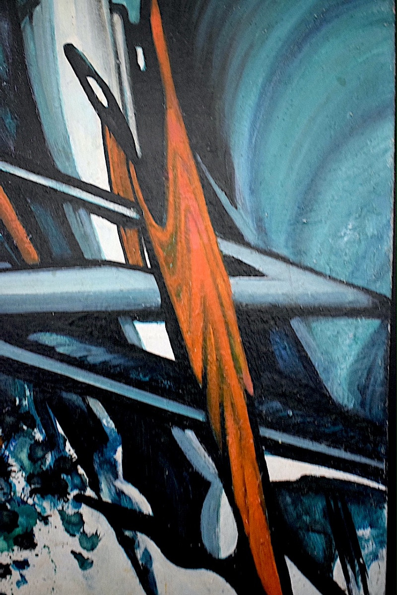 Gazdag Signed Abstract Space Age 1960s 1970s Rt1414-photo-3