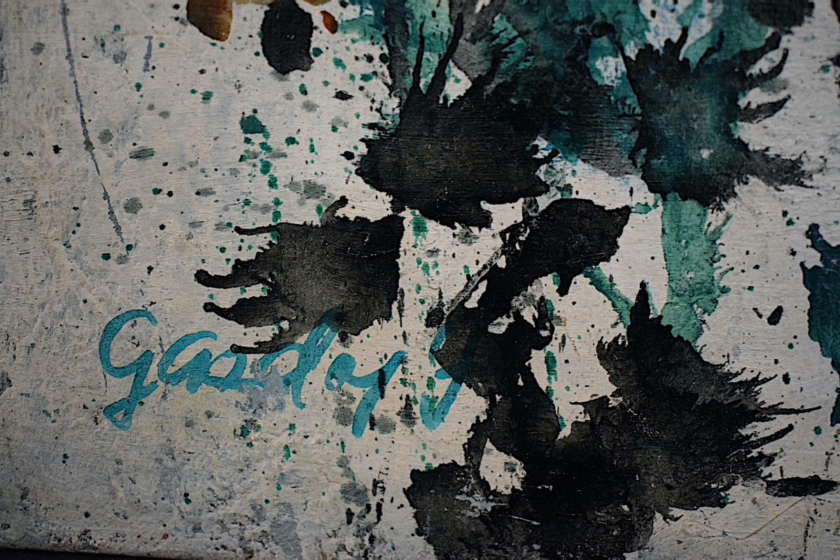 Gazdag Signed Abstract Space Age 1960s 1970s Rt1414-photo-3