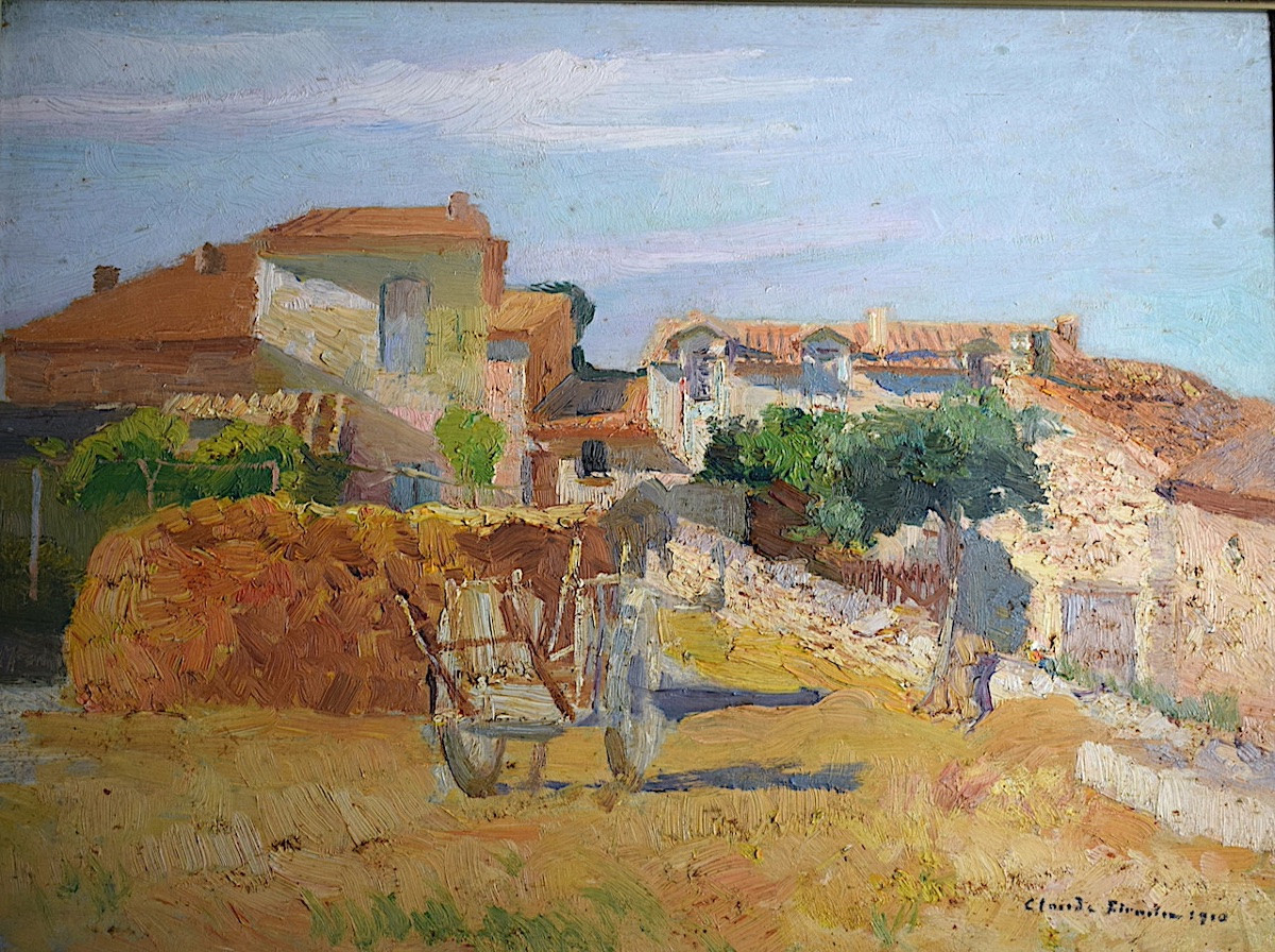 Claude Firmin Aka Le Goy Monclar Avignon Provence Dated 1910 Impressionist Rt1417-photo-3