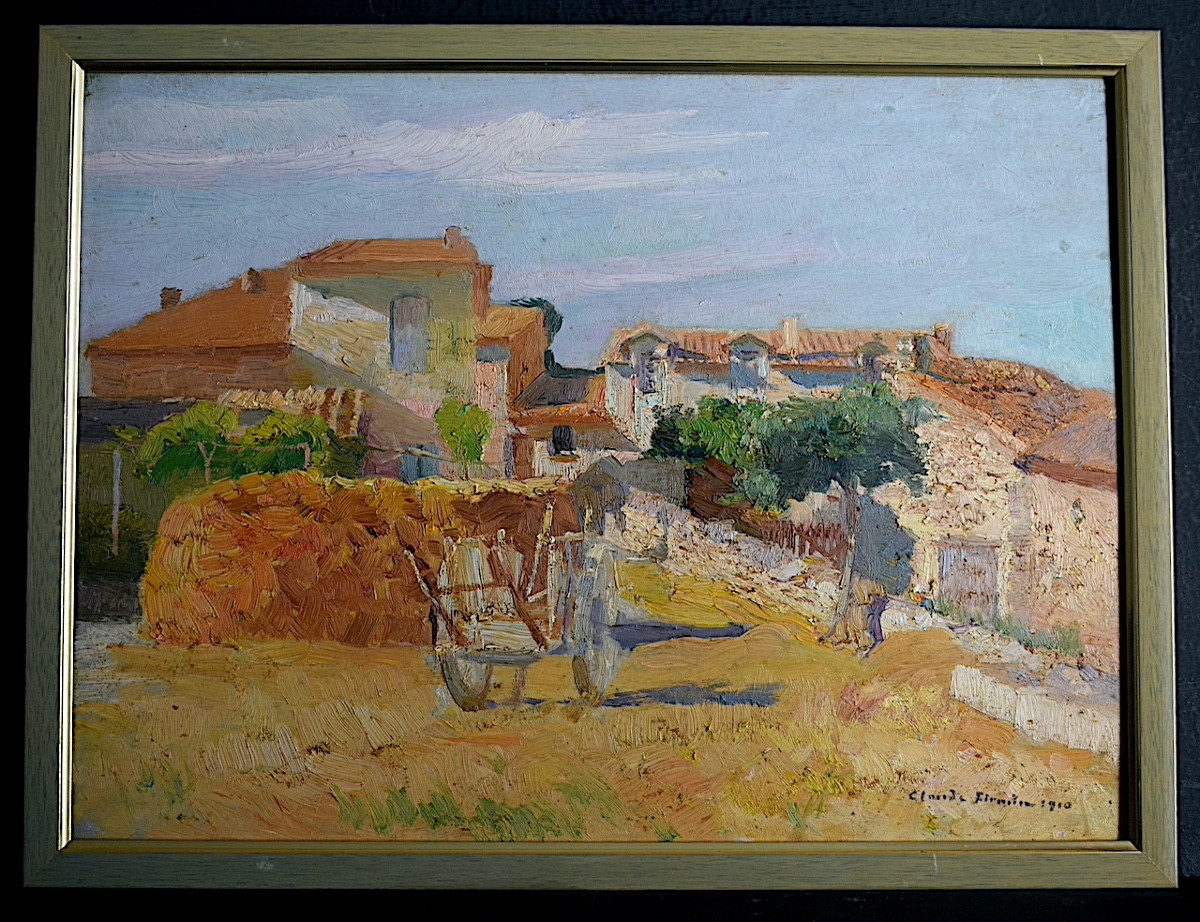 Claude Firmin Aka Le Goy Monclar Avignon Provence Dated 1910 Impressionist Rt1417