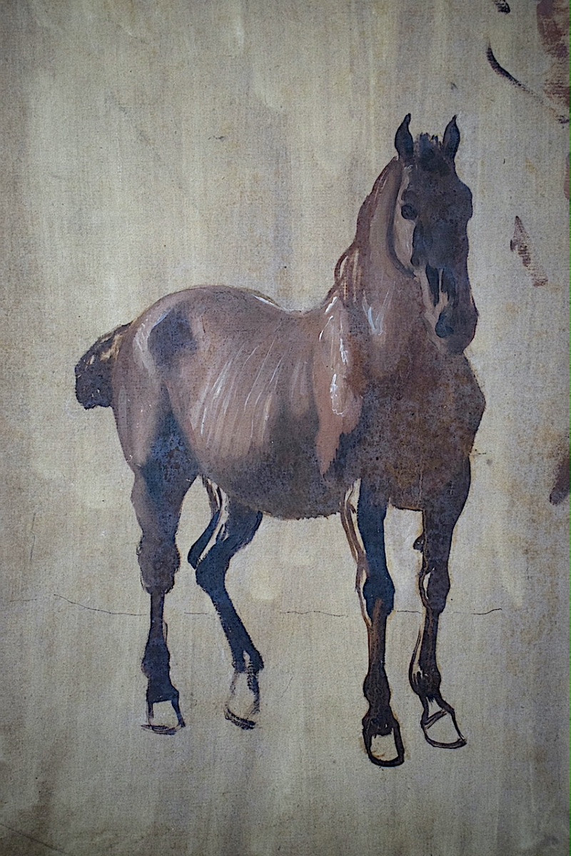 Jean Huber, Known As Huber-voltaire (1721-1786), Switzerland, Study Of A Horse, 18th Century, Rt1419-photo-3
