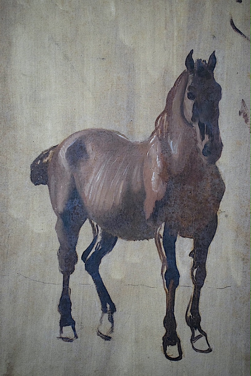 Jean Huber, Known As Huber-voltaire (1721-1786), Switzerland, Study Of A Horse, 18th Century, Rt1419-photo-4