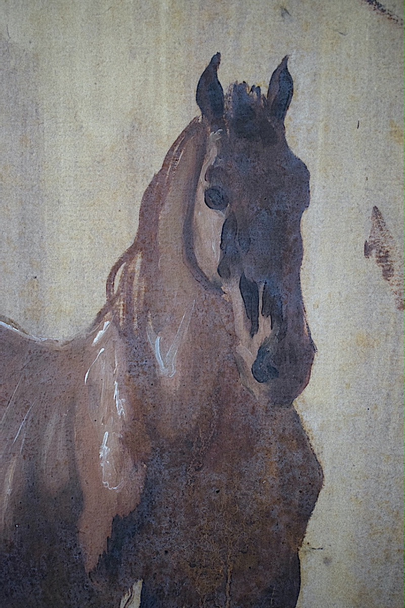 Jean Huber, Known As Huber-voltaire (1721-1786), Switzerland, Study Of A Horse, 18th Century, Rt1419-photo-1