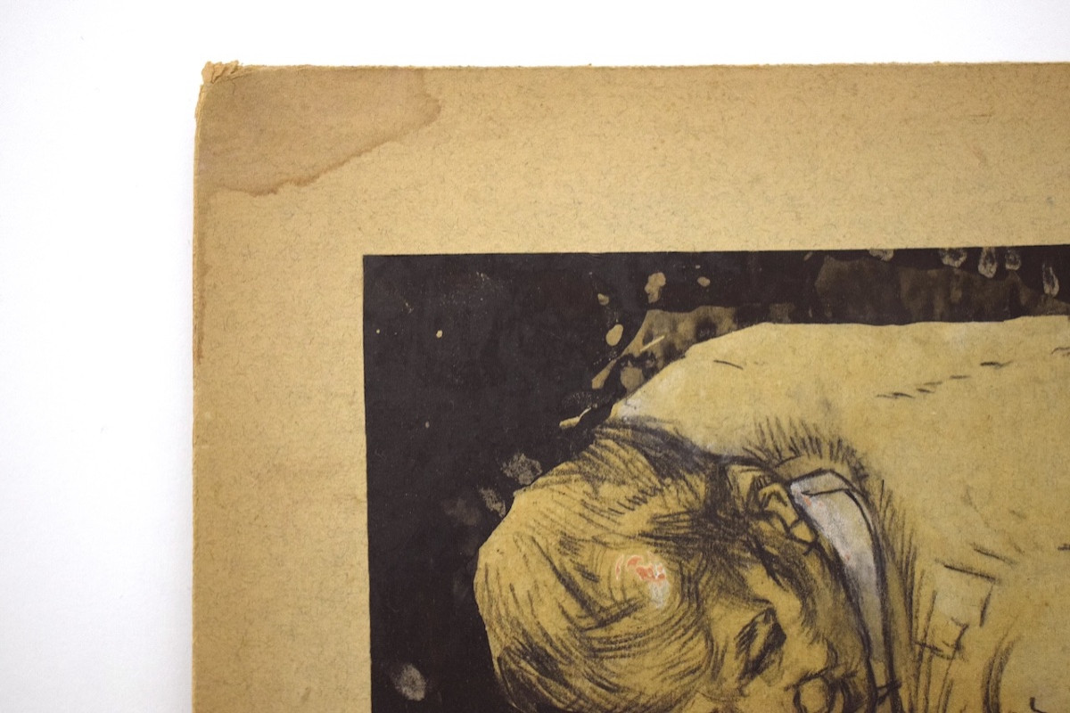 Henry Cayon Pencil Drawing India Ink Gouache Study Of A Toreador Bullfight Tauromachy Rm04-photo-1